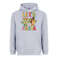 Heather Grey let's fiesta taco Heavyweight Hoodie - JahusDesignShop