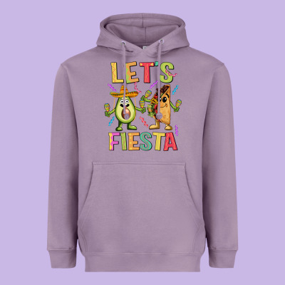 Let's Fiesta Taco Heavyweight Hoodie Designed By Jahusdesignshop