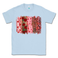 Dusty Blue valentine's day brushstrokes Classic Tee - RanaPortraitStore