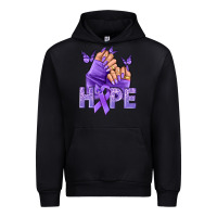 Black Hope all Cancers nails Urban Hoodie - NancyCooperArtShop
