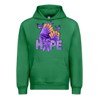 Emerald Hope all Cancers nails Urban Hoodie - NancyCooperArtShop