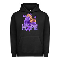 Pigment Black Hope all Cancers nails Urban Hoodie - NancyCooperArtShop