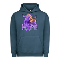 Pigment Midnight Navy Hope all Cancers nails Urban Hoodie - NancyCooperArtShop