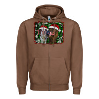 Chestnut christmas heifers Zipper Hoodie - RanaPortraitStore