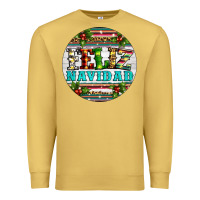 Antique Gold Christmas feliz navidad Premium Sweatshirt - Artiststas