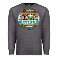 Charcoal Heather Christmas feliz navidad Premium Sweatshirt - Artiststas