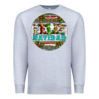 Heather Grey Christmas feliz navidad Premium Sweatshirt - Artiststas