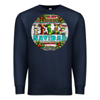 Navy Christmas feliz navidad Premium Sweatshirt - Artiststas