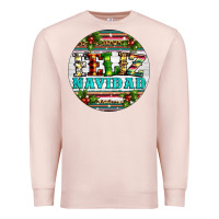 Pale Pink Christmas feliz navidad Premium Sweatshirt - Artiststas