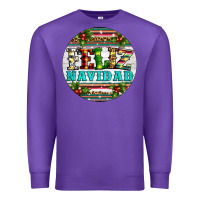 Purple Christmas feliz navidad Premium Sweatshirt - Artiststas