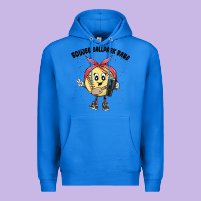 Boujee Ballpark Babe Premium Hoodie Designed By Maliassmallbusiness