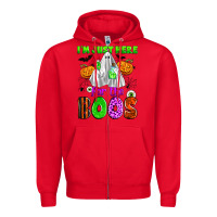 Red i'm just here for the boos Zipper Hoodie - Zillion Design Studio