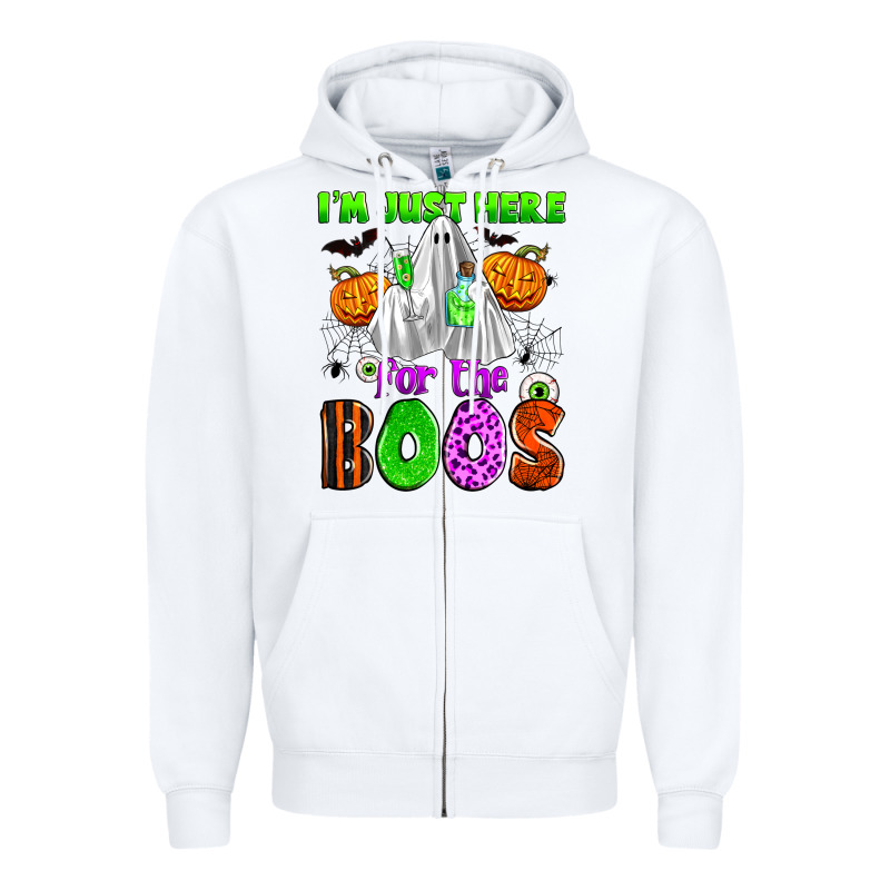 I'm Just Here For The Boos Zipper Hoodie by Zillion Design Studio | Teevron