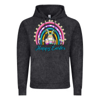 Vintage Black easter egg bunny rainbow Vintage Hoodie - AdoDesignShop