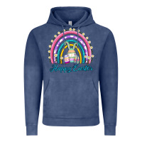 Vintage Denim easter egg bunny rainbow Vintage Hoodie - AdoDesignShop