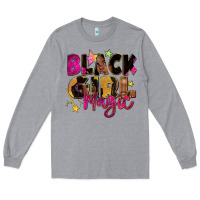 Heather Grey black girl magic Long Sleeve Tee - Zillion Design Studio