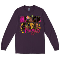 Plum black girl magic Long Sleeve Tee - Zillion Design Studio