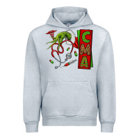Heather Grey grinch hand cma nurse Urban Hoodie - NancyCooperArtShop