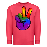 Cardinal pride peace hand Premium Sweatshirt - JahusDesignShop