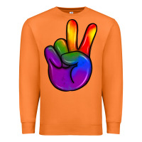Carrot pride peace hand Premium Sweatshirt - JahusDesignShop