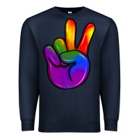Navy pride peace hand Premium Sweatshirt - JahusDesignShop