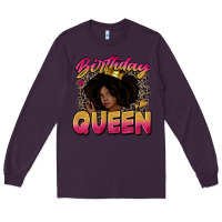 Plum birthday queen Long Sleeve Tee - Zillion Design Studio