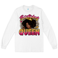 White birthday queen Long Sleeve Tee - Zillion Design Studio