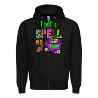 Black i put a spell on you Zipper Hoodie - Zillion Design Studio