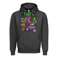 Charcoal Heather i put a spell on you Zipper Hoodie - Zillion Design Studio