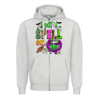 Dove Grey i put a spell on you Zipper Hoodie - Zillion Design Studio
