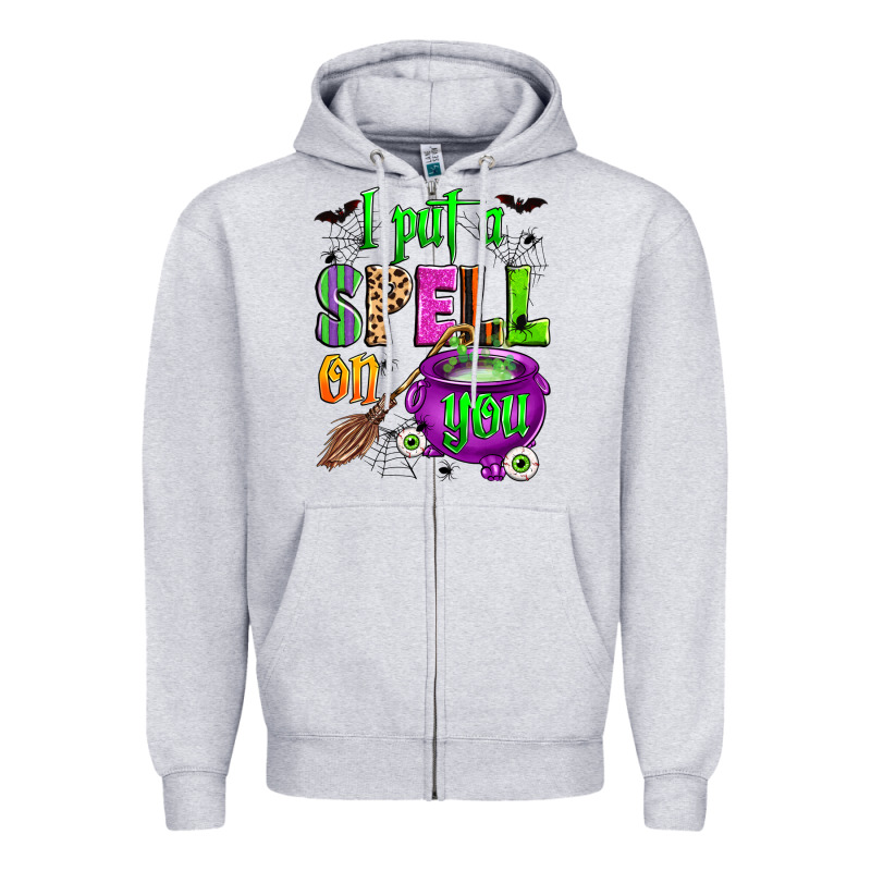 I Put A Spell On You Zipper Hoodie by Zillion Design Studio | Teevron