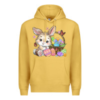 Antique Gold easter bunny Premium Hoodie - MaliasSmallBusiness