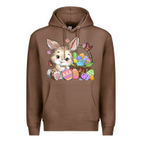 Chestnut easter bunny Premium Hoodie - MaliasSmallBusiness
