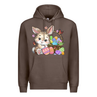 Coffee easter bunny Premium Hoodie - MaliasSmallBusiness
