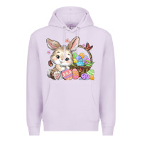 Lilac easter bunny Premium Hoodie - MaliasSmallBusiness