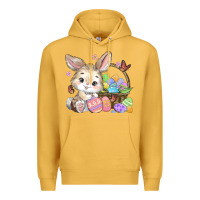 Mustard easter bunny Premium Hoodie - MaliasSmallBusiness