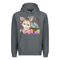 Rock easter bunny Premium Hoodie - MaliasSmallBusiness