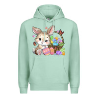 Seafoam easter bunny Premium Hoodie - MaliasSmallBusiness
