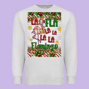 Christmas Fla La La La La La Flamingo Air Freshener Premium Sweatshirt Designed By Artiststas