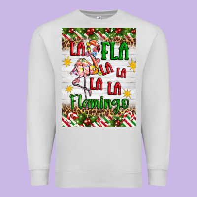 Christmas Fla La La La La La Flamingo Air Freshener Premium Sweatshirt Designed By Artiststas