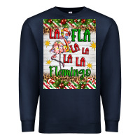 Navy christmas fla la la la la la flamingo air freshener Premium Sweatshirt - Artiststas