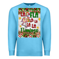 Ocean Blue christmas fla la la la la la flamingo air freshener Premium Sweatshirt - Artiststas