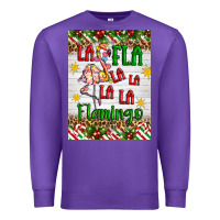 Purple christmas fla la la la la la flamingo air freshener Premium Sweatshirt - Artiststas