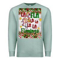 Seafoam christmas fla la la la la la flamingo air freshener Premium Sweatshirt - Artiststas