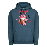 Pigment Midnight Navy mama coffee cups Urban Hoodie - MaliasSmallBusiness
