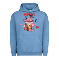 Pigment Pebble Blue mama coffee cups Urban Hoodie - MaliasSmallBusiness