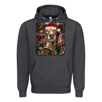 Smoke christmas heifer with leoard and cowhide Zipper Hoodie - RanaPortraitStore