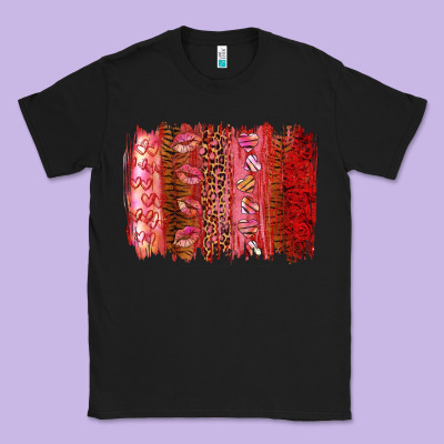 Valentine's Day Brushstroke Classic Tee Designed By Ranaportraitstore