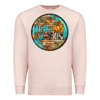 Pale Pink hello pumpkin earrings Premium Sweatshirt - BundleAndBundleShop