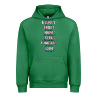 Emerald believe like mary trust like joseph valentine s da Urban Hoodie - MaliasSmallBusiness